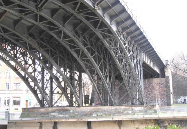 Eisenbahnviadukt über die Annaberger Straße und Beckerstraße