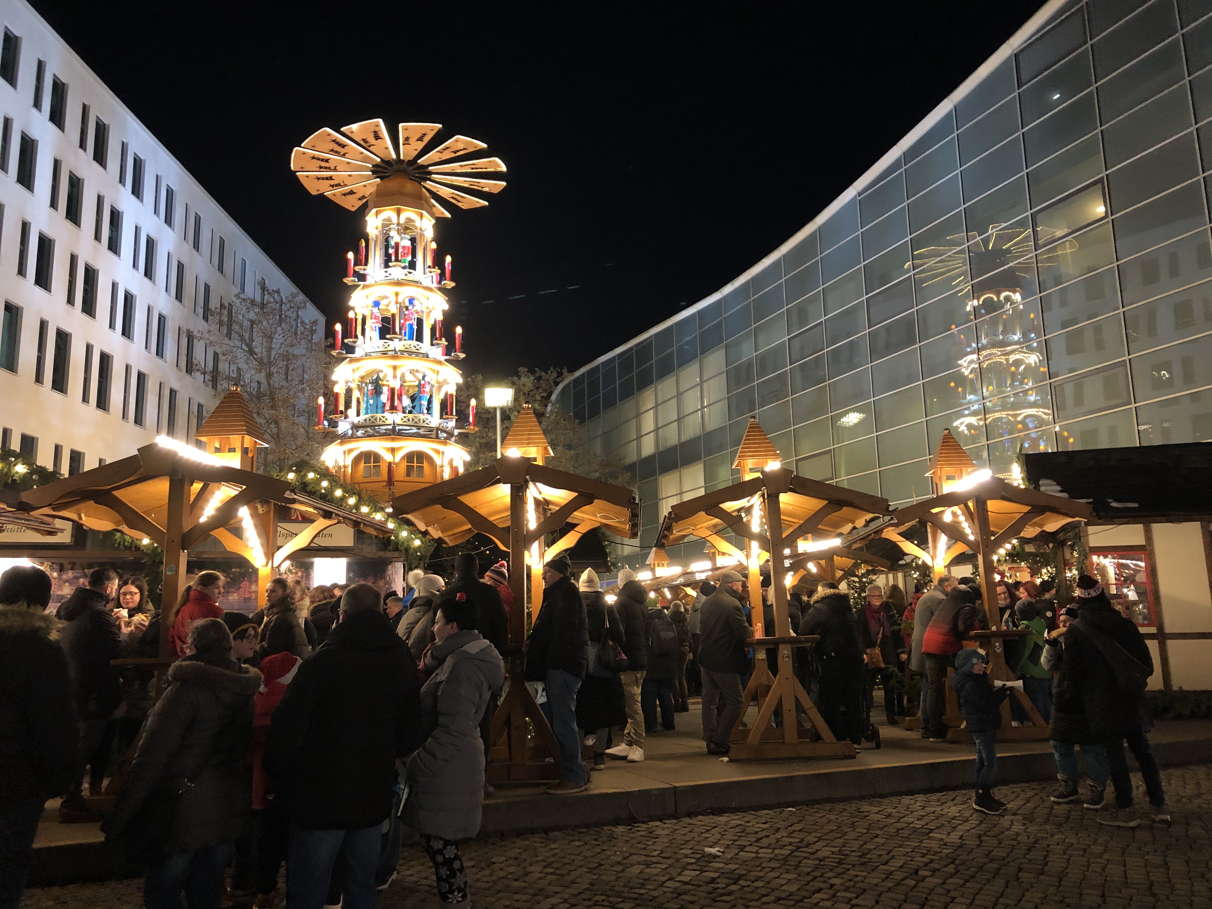 Erzgebirgsdorf auf dem Chemnitzer Weihnachtsmarkt