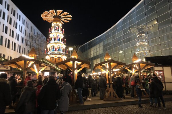 Erzgebirgsdorf auf dem Chemnitzer Weihnachtsmarkt