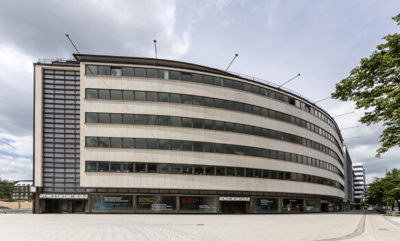 Das ehemalige Kaufhaus Schocken – heute Sitz des smac, dem Staatlichen Museum für Archäologie Chemnitz