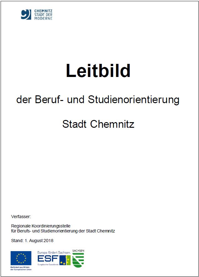 Titel "Leitbild der Berufs- und Studienorientierung"