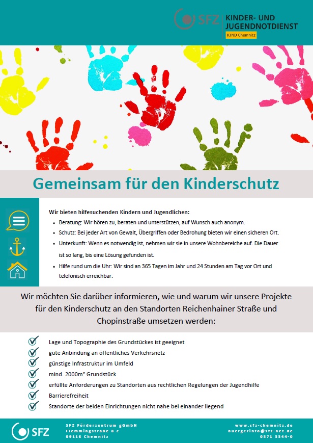 Flyer zum Kinder- und Jugendnotdienst