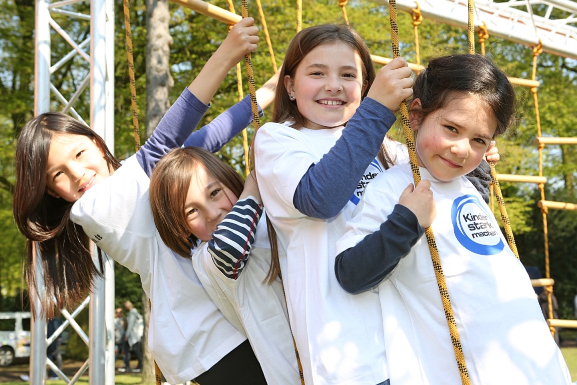 Foto des Projektes "Kinder stark machen" der BZgA, welches 2019 auch in Chemnitz zu Gast war