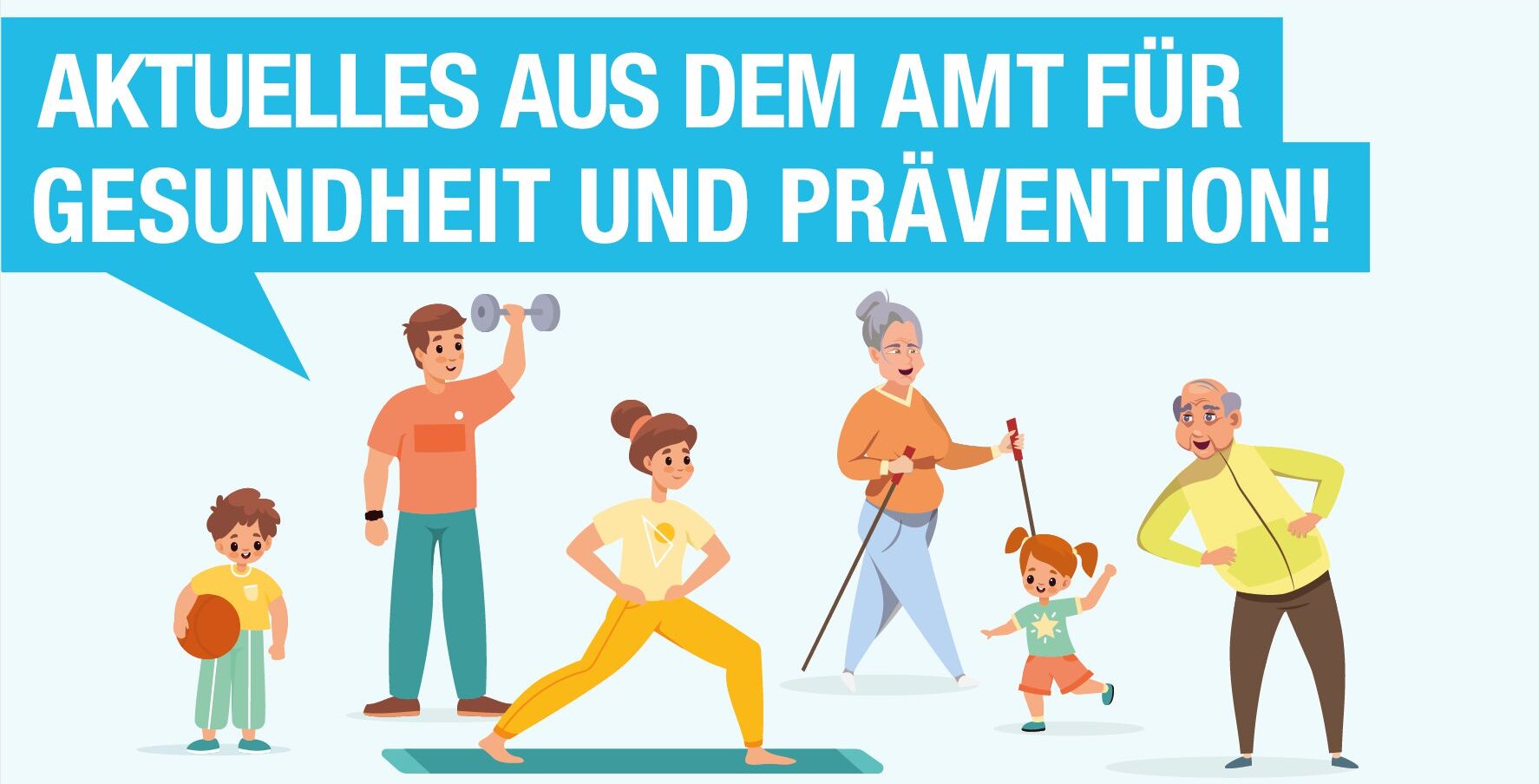 Das Amt für Gesundheit und Prävention sucht Übungsleiter:innen für Sportangebote mit Kindern und Senioren
