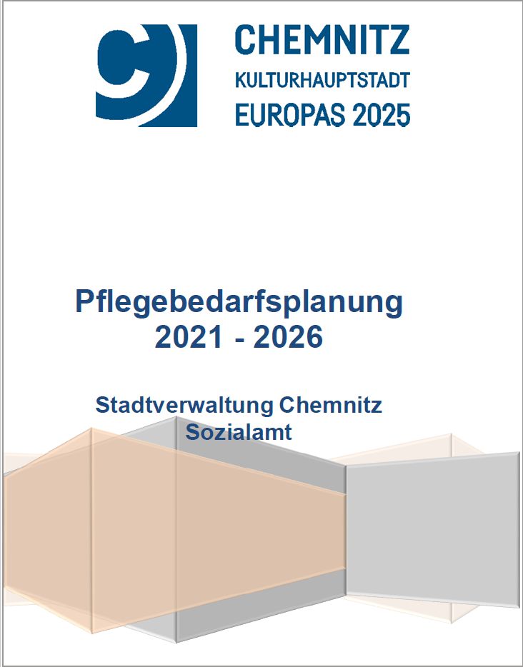 Titel der Broschüre "Pflegebedarfsplanung 2021-2026"