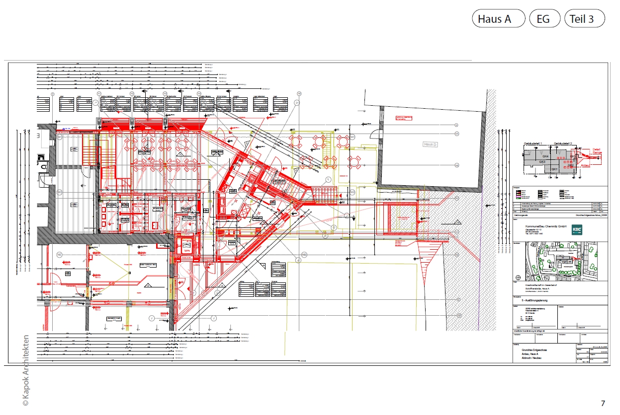 Grundriss der zukünftigen Kiezkantine in der Stadtwirtschaft Chemnitz