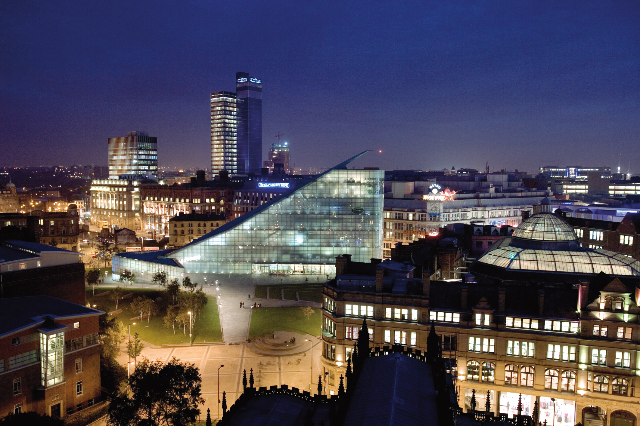 Manchester, Skyline at Night