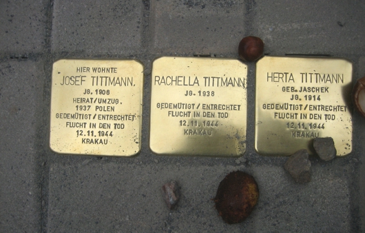 Stolpersteine Familie Tittmann