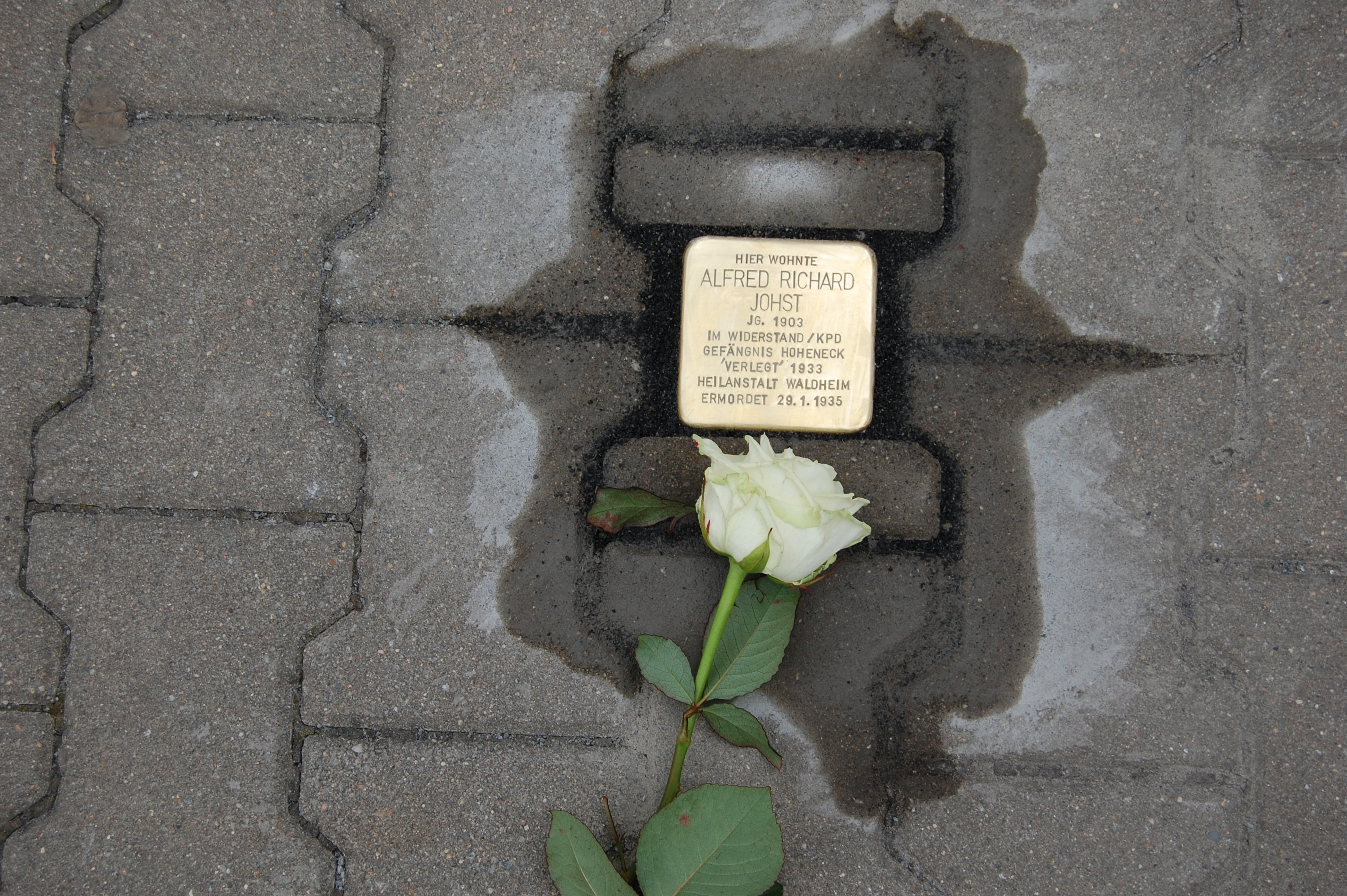 Stolperstein Alfred Richard Johst