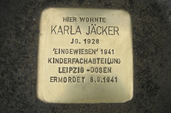 Stolperstein Karla Jäcker