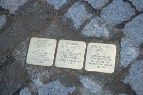 Stolpersteine für die Familie Goeritz