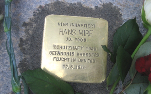 Stolperstein Hans Mire