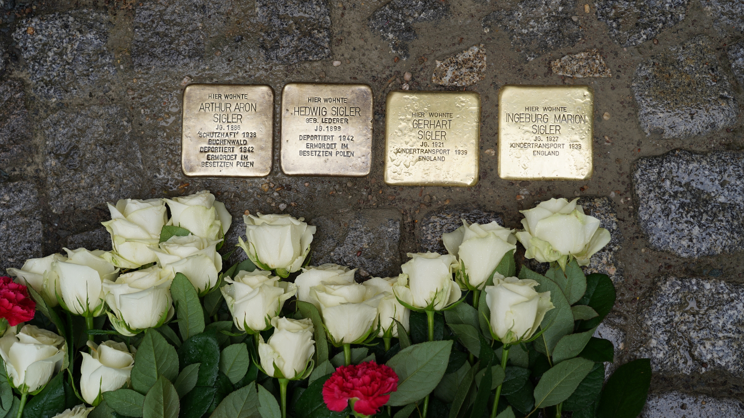 Stolpersteine für Gerhart und Inge Sigler