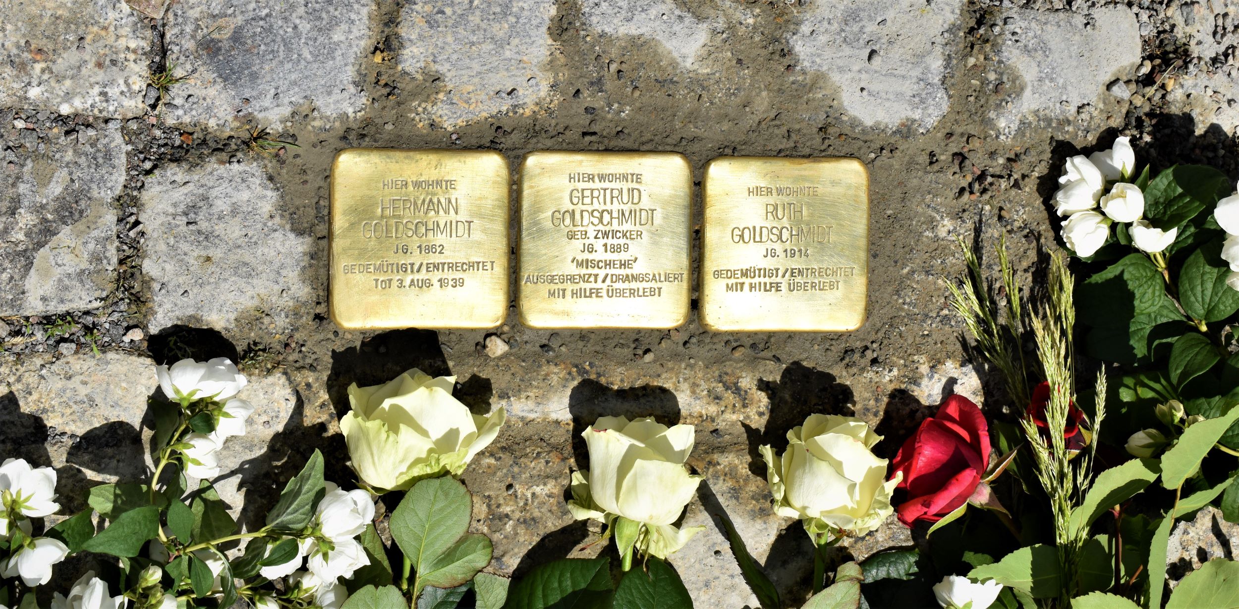 Stolpersteine für Familie Goldschmidt