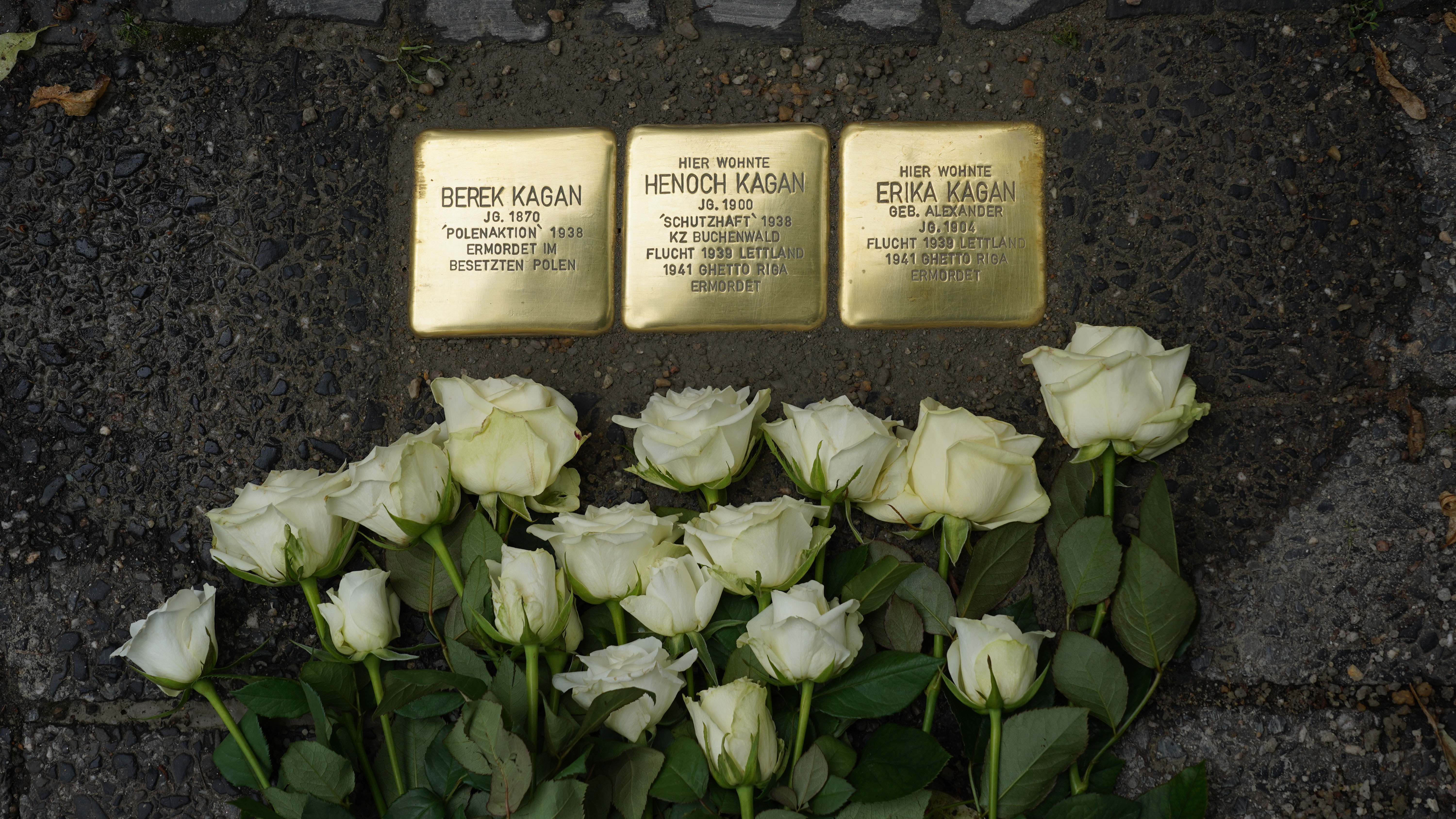 Stolpersteine für Familie Kagan