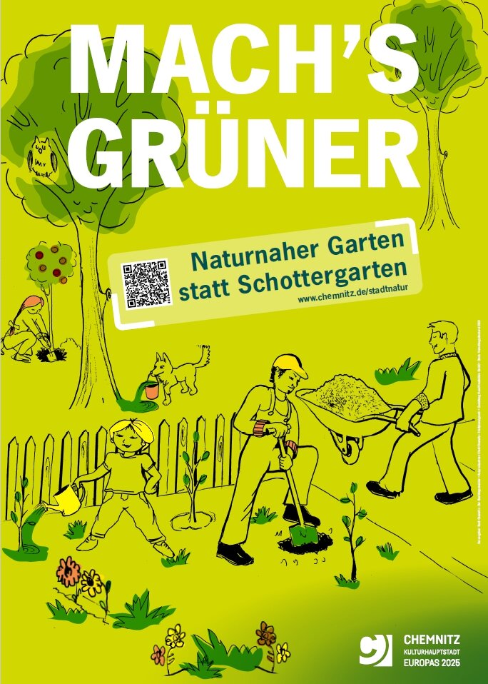 City Light Plakat "MACH`S GRÜNER"