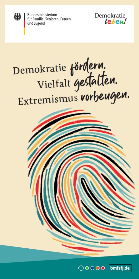 Titel Programmflyer "Demokratie leben!" 2020