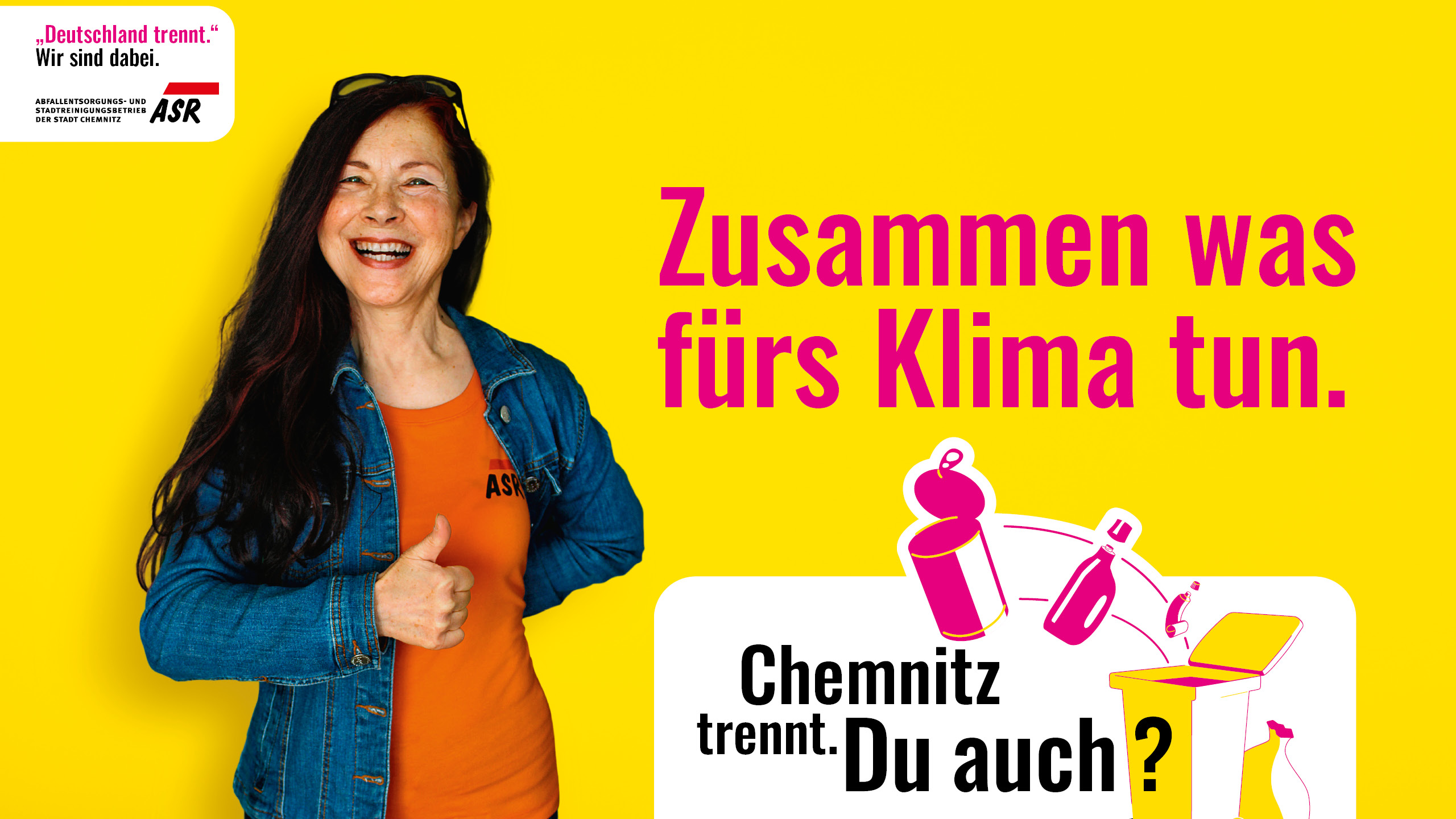 Plakat Chemnitz trennt. Du auch?