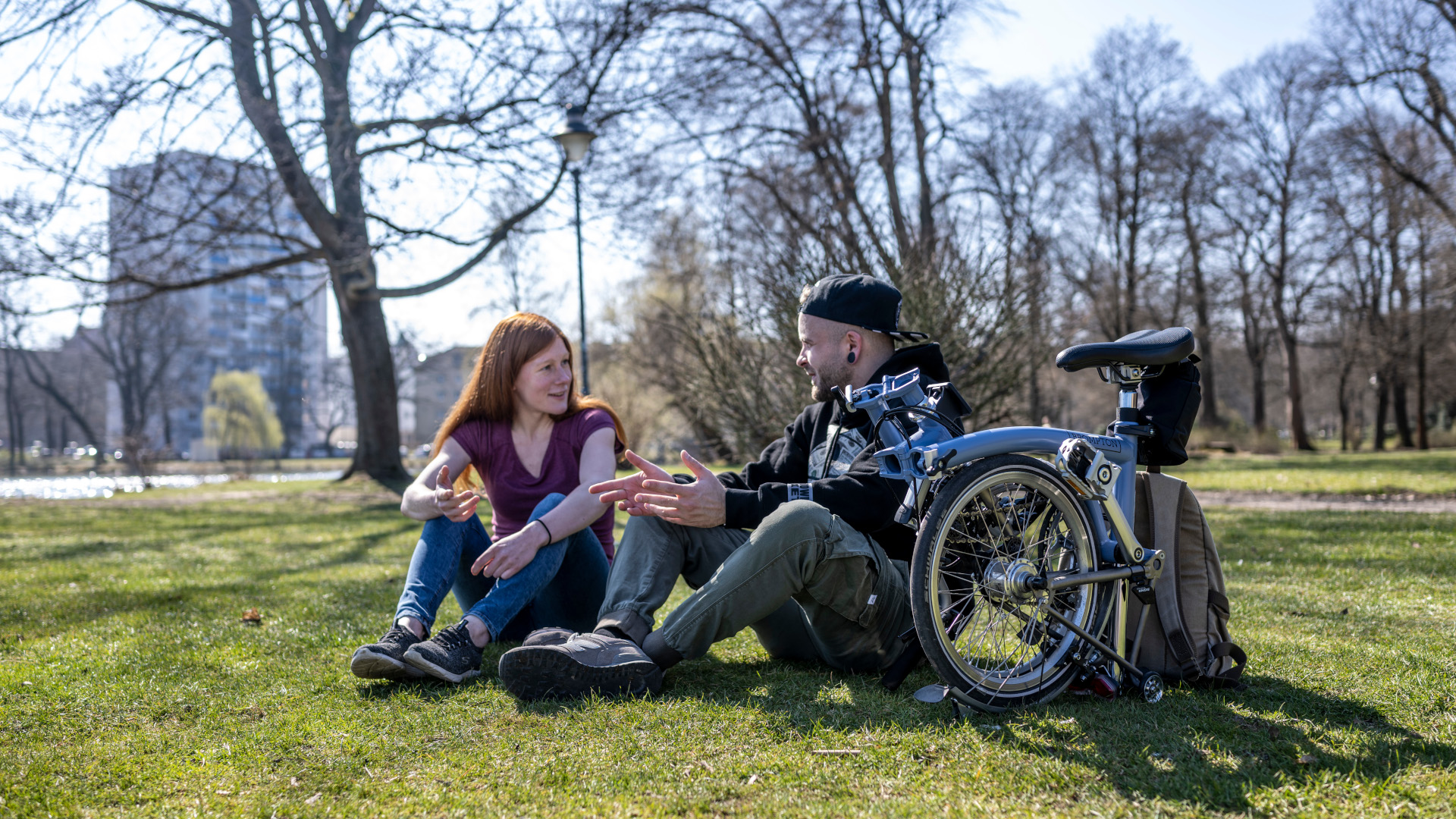 Rast im Park