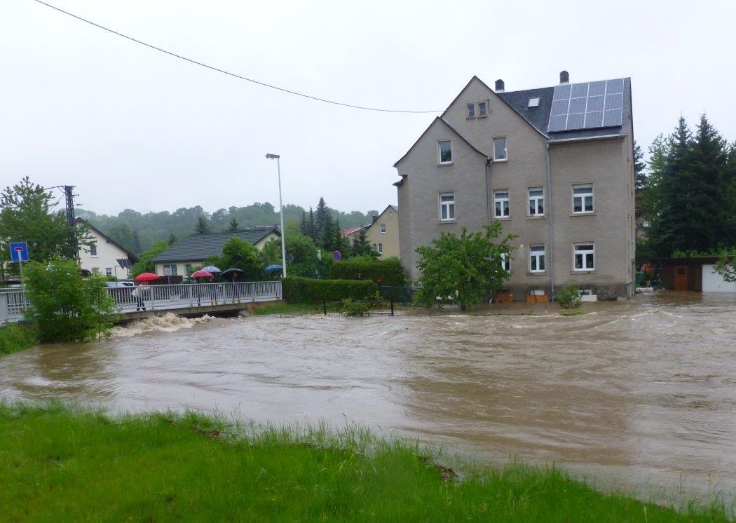 Hochwasser an der Zwoenitz