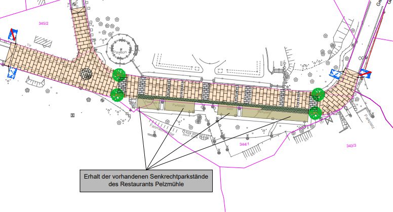 Lageplan zur Variante 1