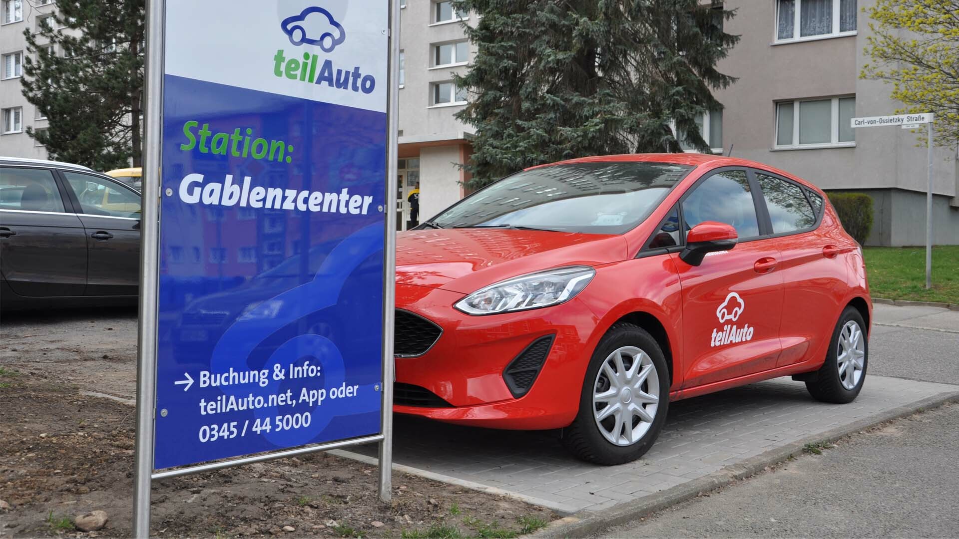 Eine neue Carsharing-Station entstand am Gablenzcenter.