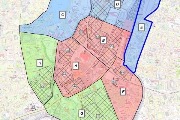 Neue Bewohnerparkzonen: Stufe 2b (ab Juli 2024): Zone E