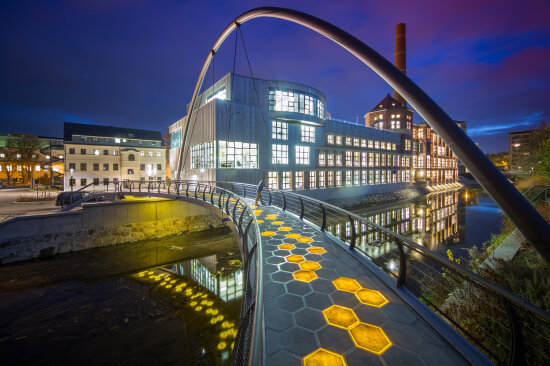 Brücke an der Haase-Fabrik in Chemnitz